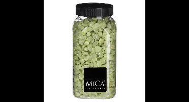 Mica Decorations decoratie steentjes - lichtgroen - 650ml - hobby steentjes