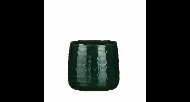 Mica Decorations - Plantenpot/bloempot - keramiek - groen - 17 x 15 cm