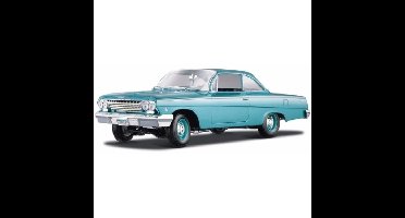 Modelauto - Chevrolet Bel Air 1962 - blauw - schaal 1:18 - speelgoedauto