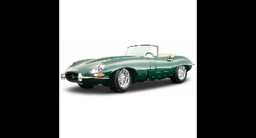 Modelauto - Jaguar E-type - groen - schaal 1:18 - speelgoedauto