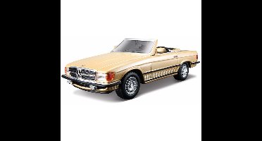 Modelauto - Mercedes 450 SL cabrio - creme - schaal 1:32 - speelgoedauto