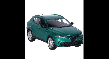 Modelauto/speelgoedauto Alfa Romeo Tonale - groen - schaal 1:24/19 x 8 x 6 cm