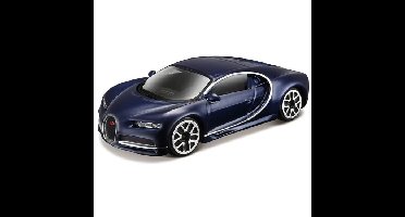 Modelauto/speelgoedauto Bugatti Chiron - donkerblauw - schaal 1:43