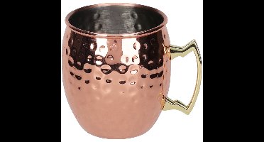 Moscow Mule beker - RVS - koperkleurig - 500 ml - cocktailglazen
