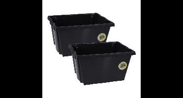 Multifunctionele Opberg box/doos/kist - 3x - kunststof - 20 liter - 42 x 33 x 23 cm