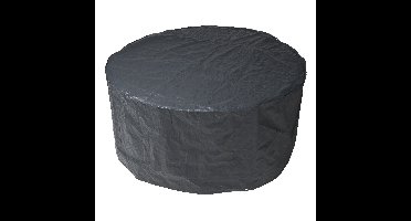 Nature beschermhoes tuinset - grijs - kunststof - 90 x 205 cm - ronde afdekhoes