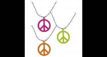Neon hippie ketting