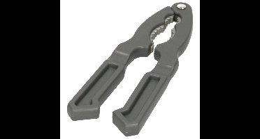 Notenkraker - donkergrijs - metaal - kunststof - 18 cm