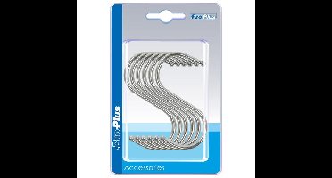 Ophanghaak - 6x- S-haak - 6.5 cm - hangers - kledinghaken / keukenhaak