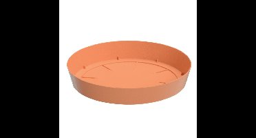 Opvangschaal/onderschaal bloempot/plantenpot - terracotta - rond - Dia 12,5 cm