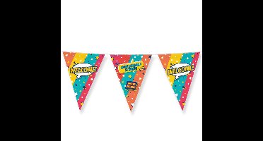 Paperdreams Vlaggenlijn - Welkom feest- 10m - diverse kleuren - folie