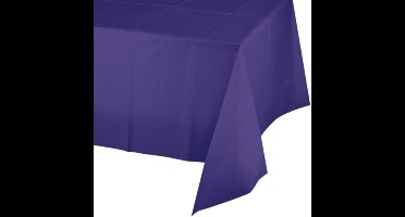 Party/verjaardag Tafelkleed - 3x - paars - 274 x 137 cm - tafellaken van papier