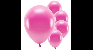Partydeco ballonnen - 300x - fuchsia roze - biologisch afbreekbaar - milieu vriendelijke versiering