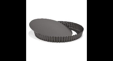 Patisse Bakvorm - voor taart of quiche - losse bodem - 24 cm - zwart