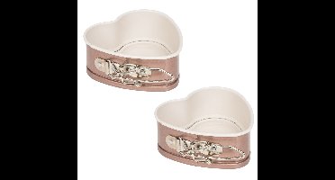 Patisse Springvorm - 2x - hart - anti-aanbak - taartvorm - 12 cm - klein hartje