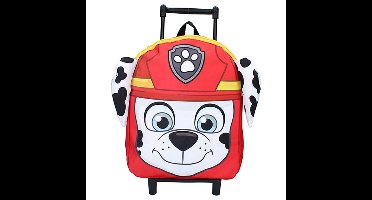 Paw Patrol Marshall reiskoffer/trolley/rugtas - rood - 33 x 25 cm - voor kinderen