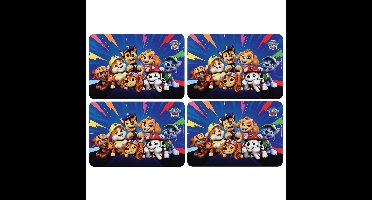 Paw Patrol Placemat - 4x - 43 x 28 cm - onderlegger - eten en knutsel placemat - kinderen