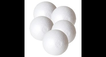Piepschuim hobby vormen DIY ballen - 5x - styropor bollen - 10 cm