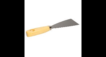 Plamuurmes - werkbreedte 40 mm - conisch geslepen staal - houten greep
