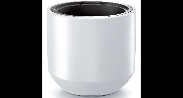 Plantenpot/bloempot Sevilla - buiten/binnen - kunststof - wit - D30 x H29 cm