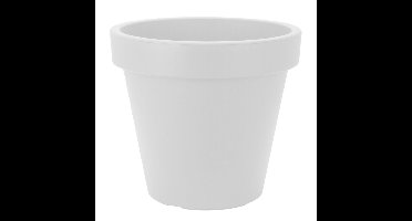 Plantenpot/bloempot Terras Master- dubbelwandig kunststof - wit - D60 x H55 cm