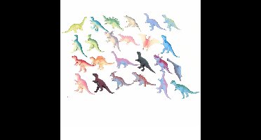 Plastic dinosaurussen 24 stuks