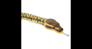 Pluche koningspython slang - dierenknuffel - 137 cm - slangen speelgoed artikelen