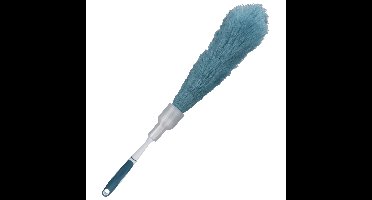Plumeau/duster - synthetisch - blauw - 62 cm - Stoffer/ragebol
