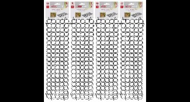 Pro Garden afweermat - 8x stuks - 49 x 13 cm - spikemat - honden/katten afweren