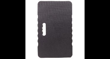 Pro Garden Dikke kniemat / tuinwerk steunkussen - zwart - extra dik - 46 x 28 x 4 cm