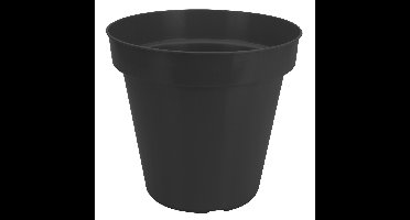 Pro Garden Plantenpot/bloempot - Tuin buiten - kunststof - zwart - D35 cm