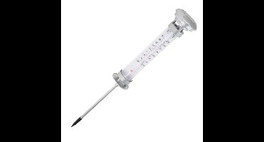 Pro Garden Tuin/buiten thermometer - met solar verlichting - 58 cm