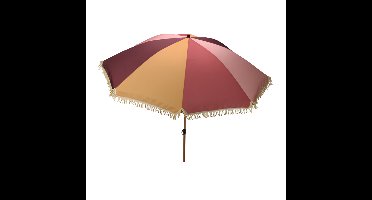 Pro Garden Tuinparasol Kos - D200 cm - multicolor - zonwering - kantelbaar - met hoes