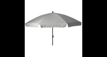 Pro Garden Tuinparasol Kreta - D200 cm - grijs - zonwering - kantelbaar - parasol - met hoes