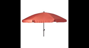 Pro Garden Tuinparasol Kreta - D200 cm - rood - zonwering - kantelbaar - parasol - met hoes