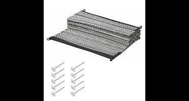Pro Plus Tenttapijt incl. grondzeilpen 10x - grijs/wit - 250x300 cm - set