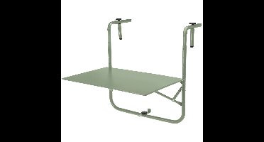 Progarden Balkon tafel - metaal - mat groen - 60 x 43 cm