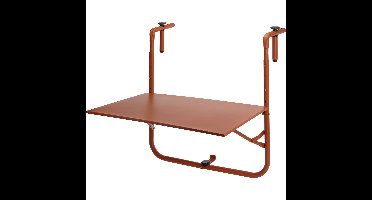 Progarden Balkon tafel - metaal - mat terracotta - 60 x 43 cm