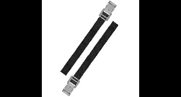 Proplus caravan/camper fietsen spanbanden/sjorbanden/bindriemen - 2x stuks - 30 cm
