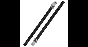 Proplus caravan/camper fietsen spanbanden/sjorbanden/bindriemen - 2x stuks - 75 cm
