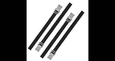 Proplus caravan/camper fietsen spanbanden/sjorbanden/bindriemen - 4x stuks - 50 cm
