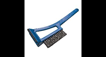 ProPlus IJskrabber - blauw - kunststof - met borstel en trekker - 36x12 cm