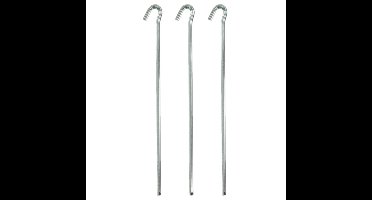 ProPlus Rotspennen / tentharingen - metaal - 18x stuks - 30 cm - kamperen - windscherm - tent