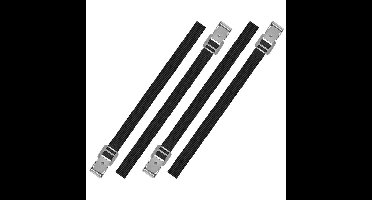 ProPlus Spanbanden - bindriemen - 16x - 40 cm - sjorbanden - zwart