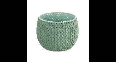 Prosperplast Bloempot Splofy - mintgroen - 1400 ml - D18 cm - kunststof - binnen/buiten