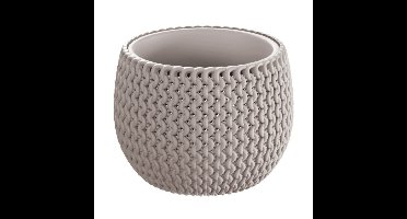 Prosperplast Bloempot Splofy - taupe - 1400 ml - D18 cm - kunststof - binnen/buiten