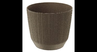Prosperplast Plantenpot - stripe - bruin - D13xH11 cm