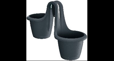 Prosperplast Respana Twins - kunststof - antraciet - 2x 2,5 liter