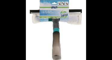 Raamwisser/Raamtrekker - 3 in 1 - zwart - kunststof - 26 cm