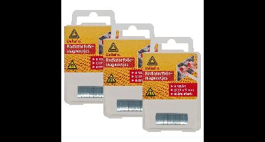 Radiatorfolie magneten 24x - nikkel - hittebestendig - 10 x 3 mm